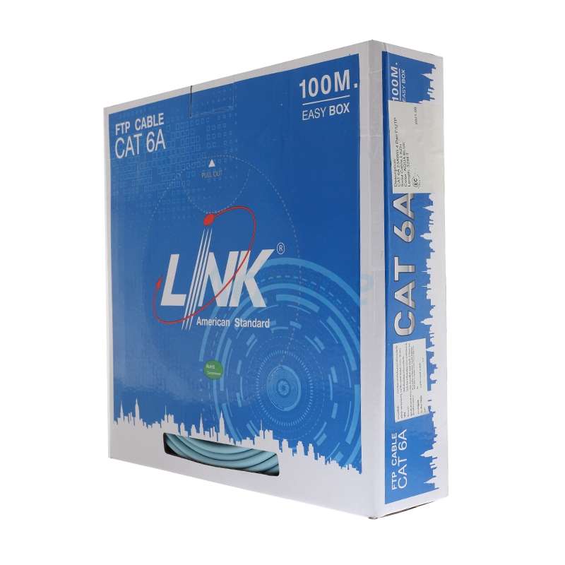 สายแลน CAT6A F/UTP (100m/Box) LINK (US-9266LSZH-1)