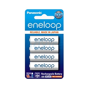 ถ่าน PANASONIC Rechargeable Eneloop AA (4ก้อน/แพ็ค)