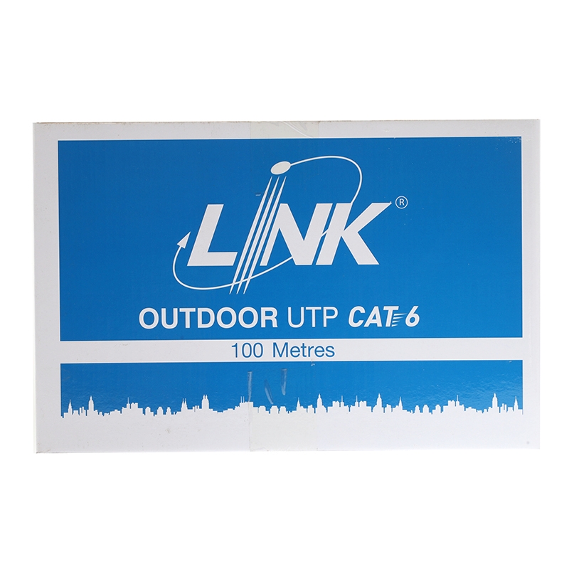 CAT6 UTP Cable (100m./Box) LINK (US-9106MW-1) Outdoor Sling / Power Wire