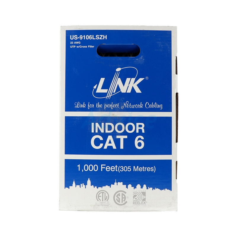 CAT6 UTP Cable (305m./Box) LINK (US-9106LSZH)                                   