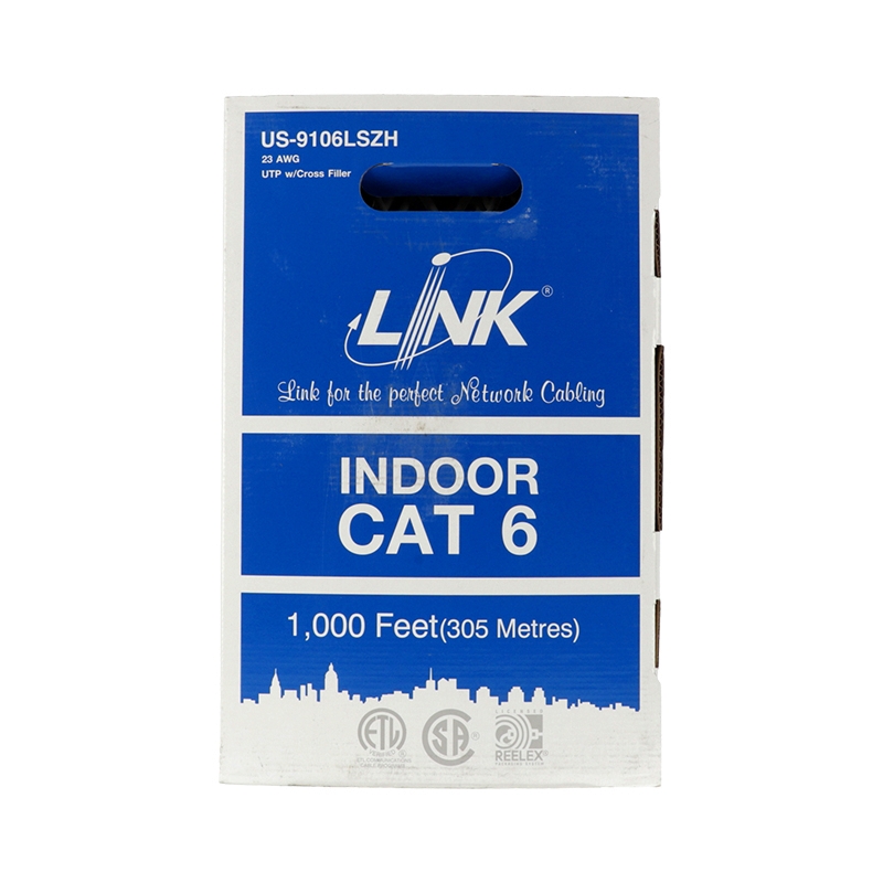 CAT6 UTP Cable (305m./Box) LINK (US-9106LSZH)