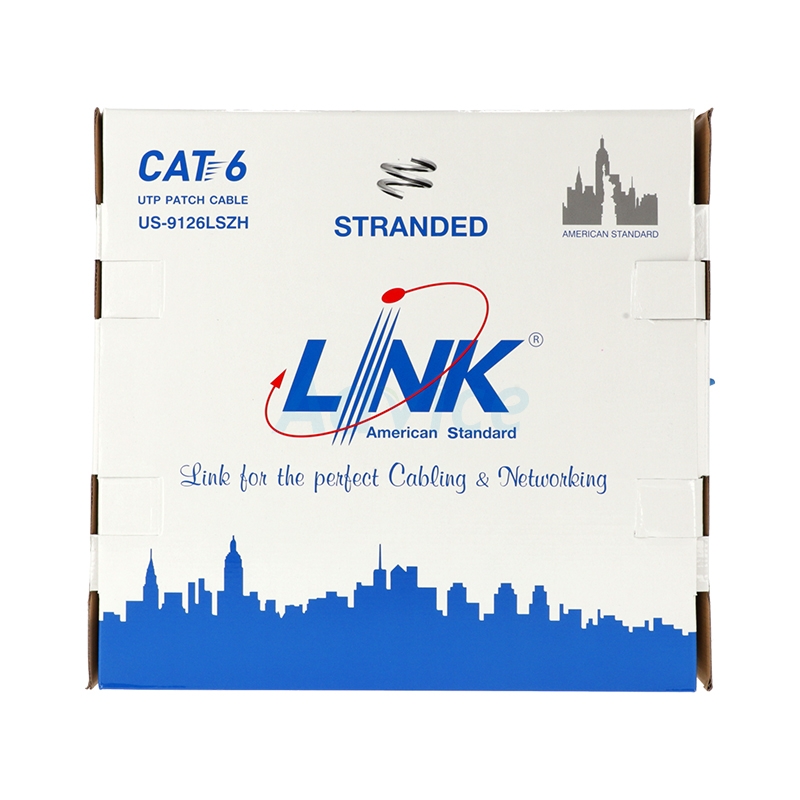 สายแลน CAT6 (305m/Box) LINK (US-9126LSZH)