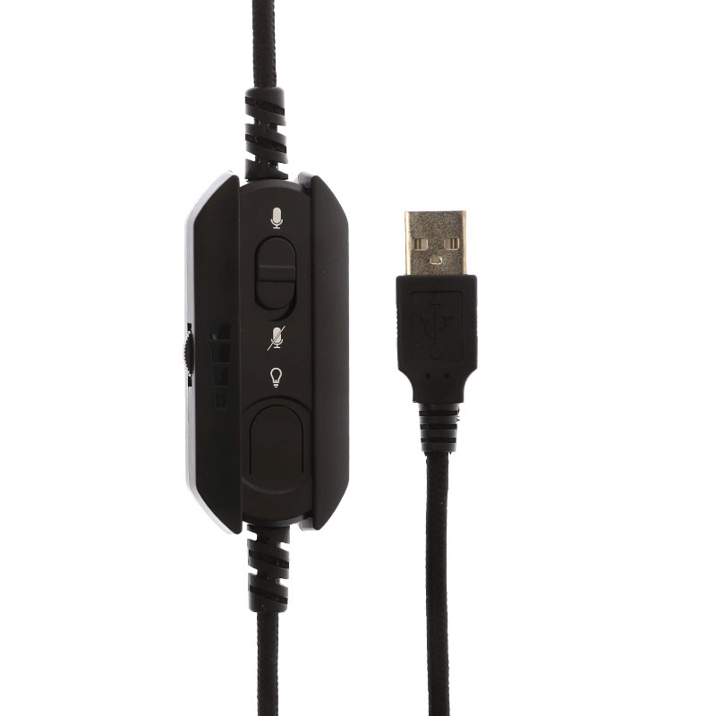 HEADSET (2.1) LECOO HT403 USB2.0 (BLACK)