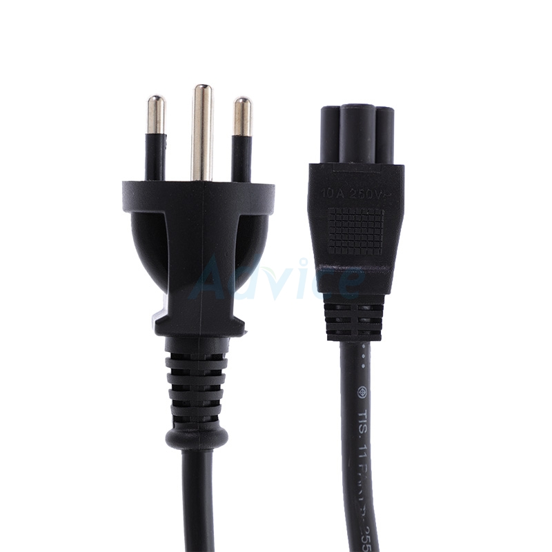 Cable POWER AC (1.8M) POWERMAX 3 รูกลม หนา 1mm (มอก.)                           