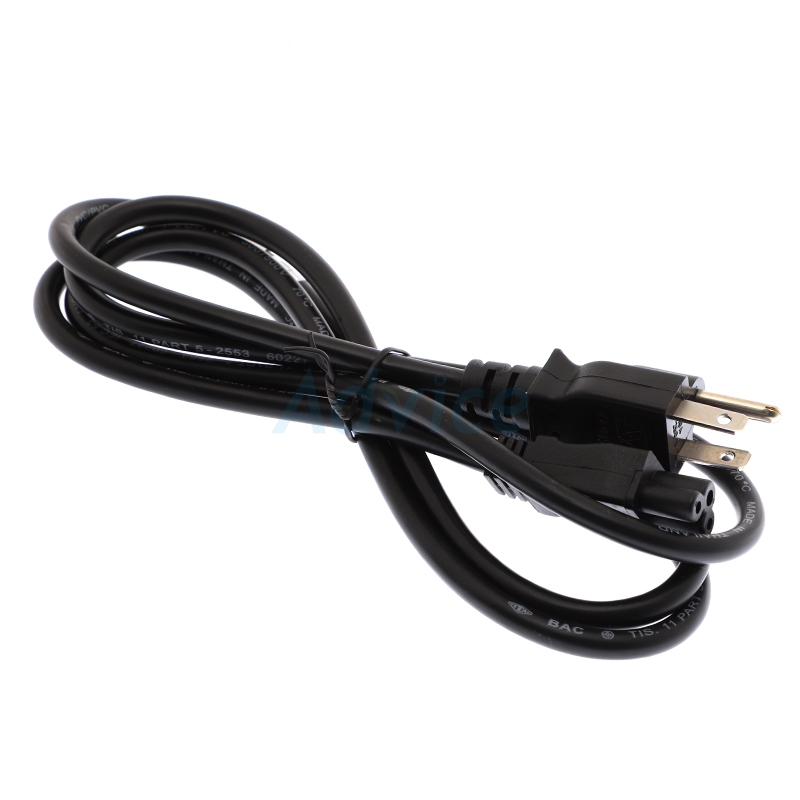 Cable POWER AC (1.8M) POWERMAX 3 รูกลม หนา 1mm (มอก.)                           