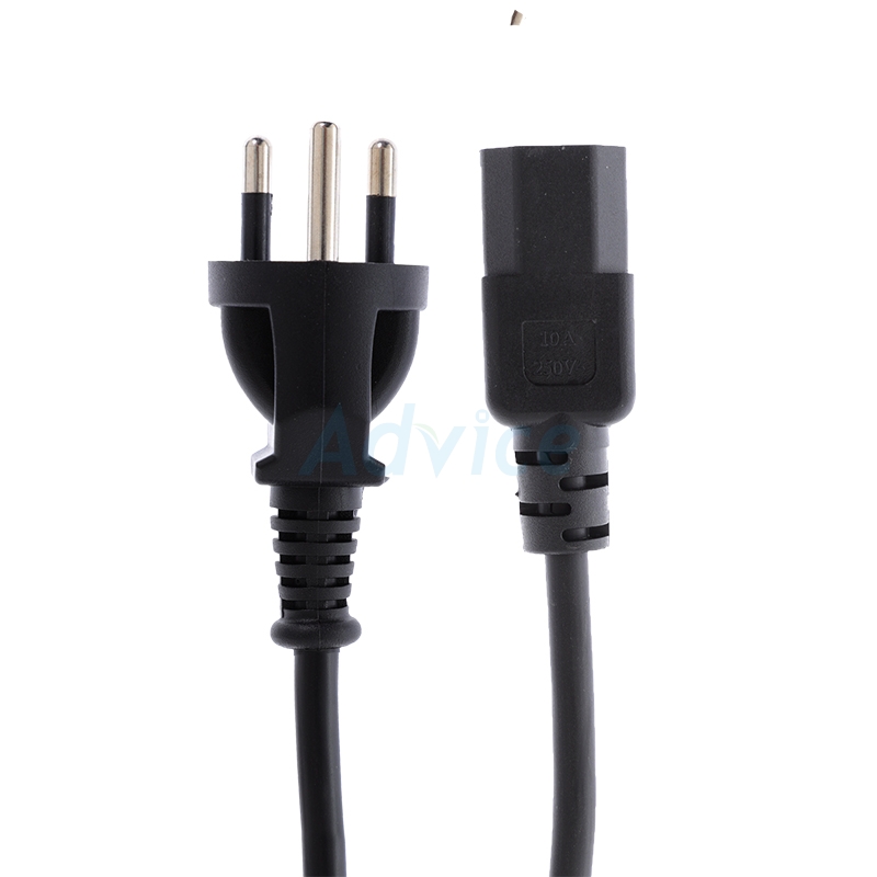 Cable POWER AC (1.8M) POWERMAX 3 รูแบน หนา 0.75mm (มอก.)                        