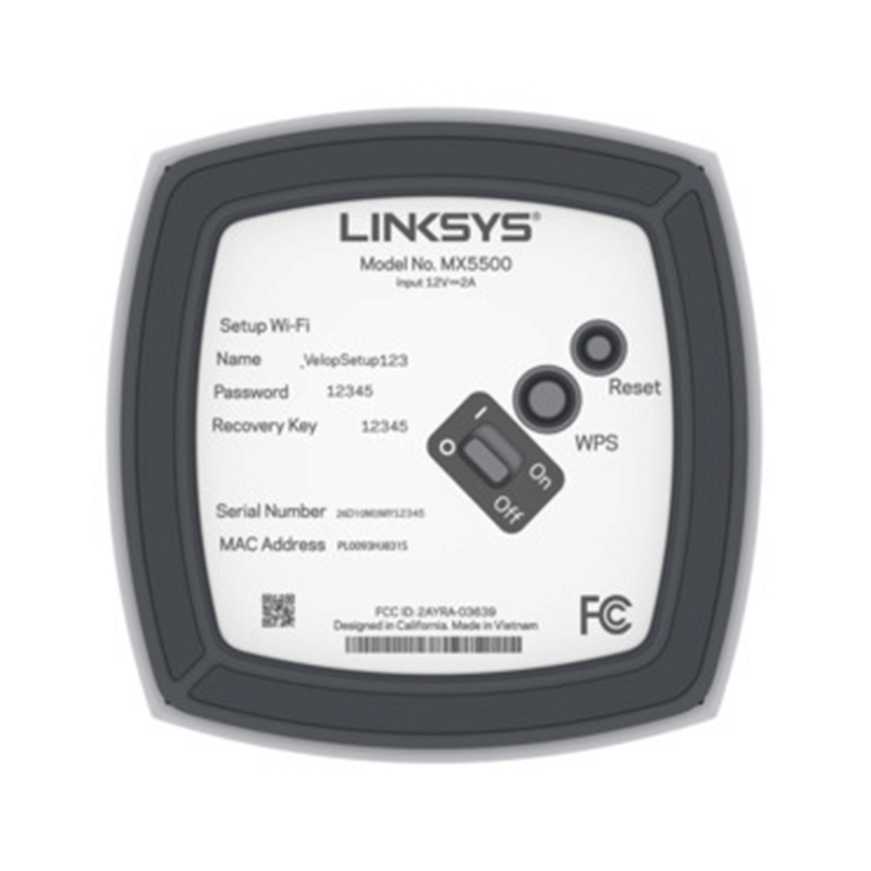 Whole-Home Mesh LINKSYS Atlas Pro 6 (MX5502-AH) Wireless AX5400 Dual Band WI-FI 6 (Pack 2)