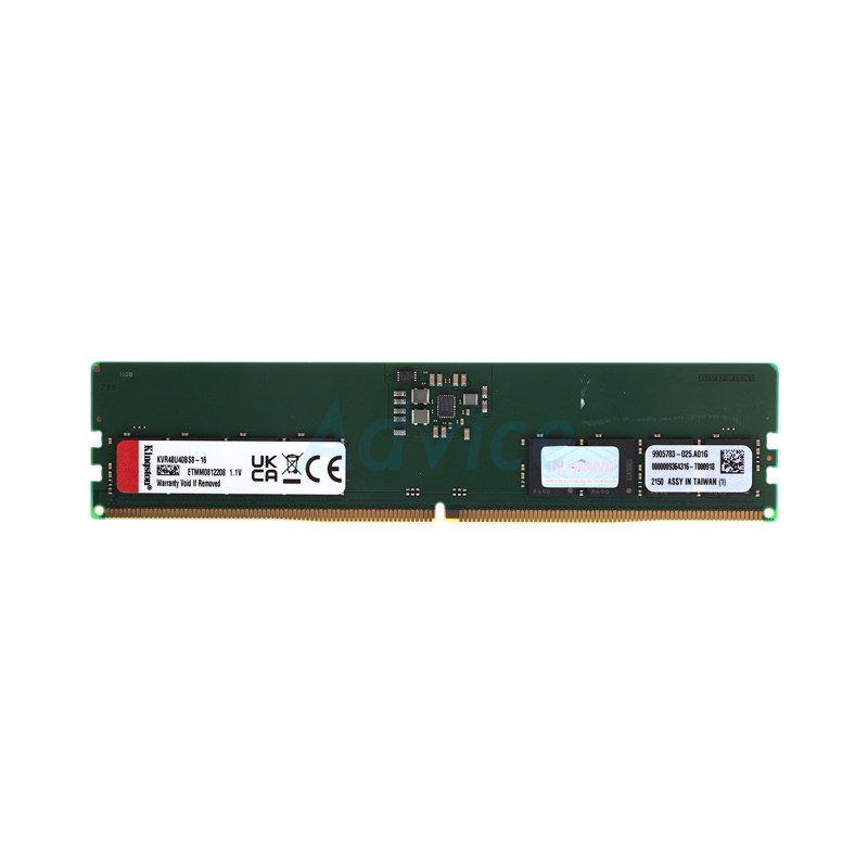 RAM DDR5(4800) 16GB KINGSTON VALUE RAM (KVR48U40BS8-16) | Advice จ