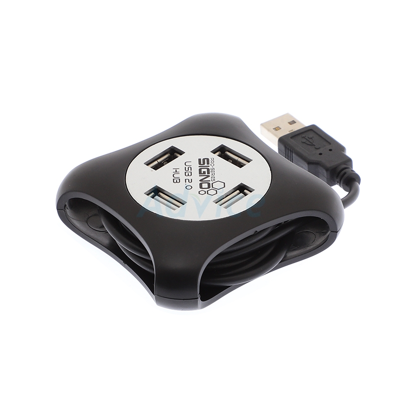 USB HUB 4P 'SIGNO' HB-157BLK Black                                              
