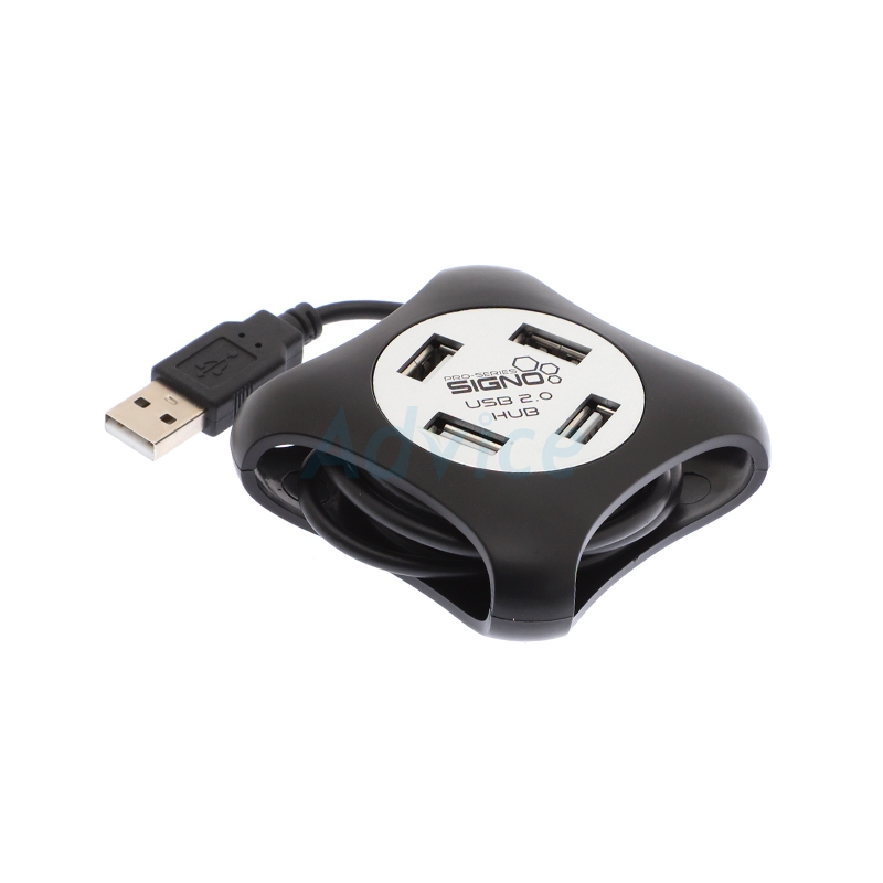USB HUB 4P 'SIGNO' HB-157BLK Black                                              