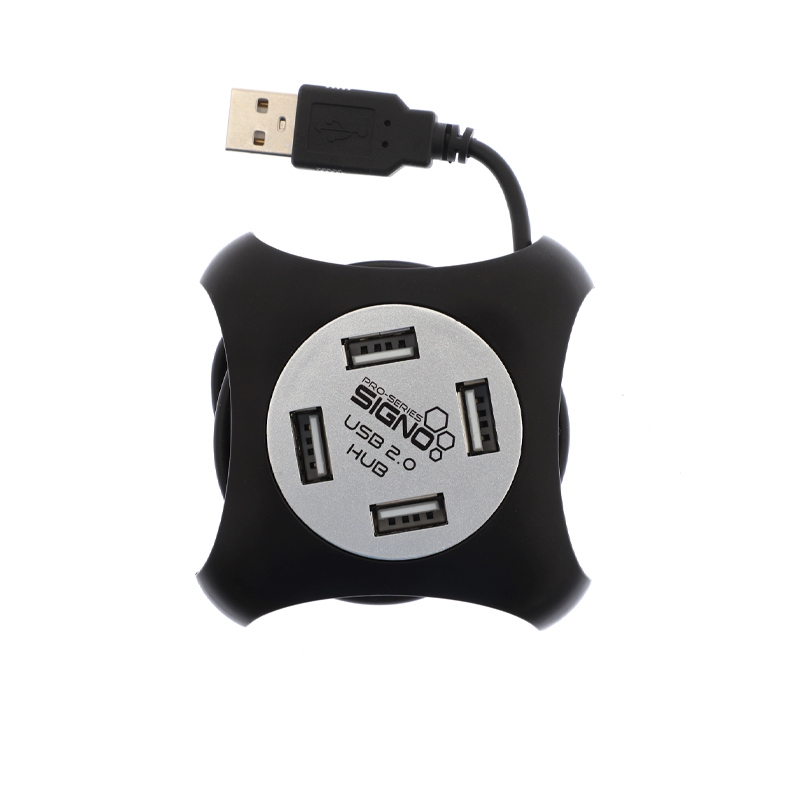 4 Port USB HUB v2.0 SIGNO HB-157BLK (Blacl)