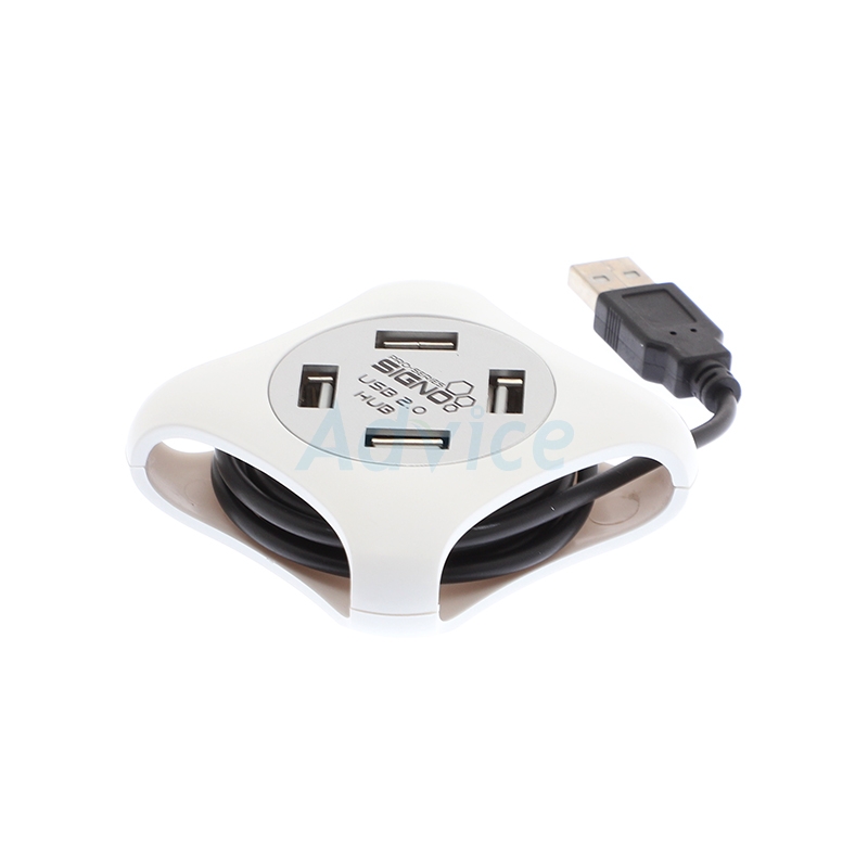 USB HUB 4P 'SIGNO' HB-157W White                                                