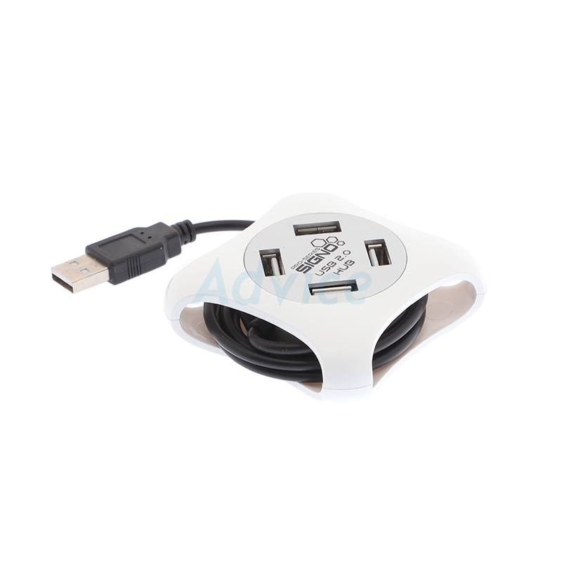 USB HUB 4P 'SIGNO' HB-157W White                                                