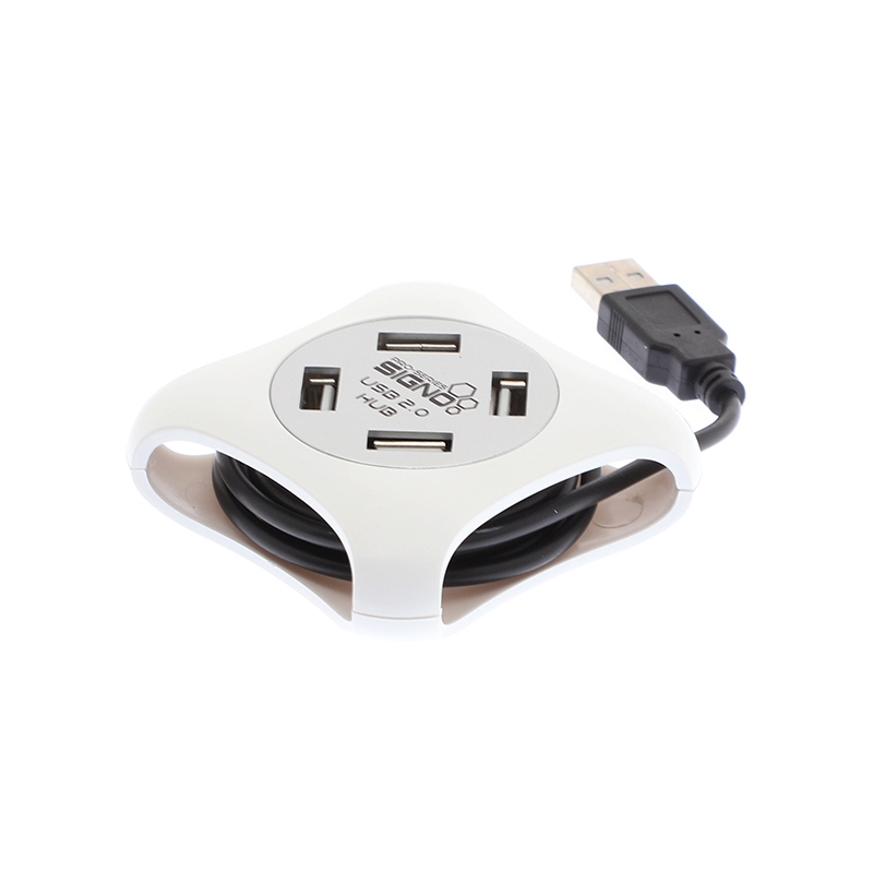 4 Port USB HUB v2.0 SIGNO HB-157BLK (White)
