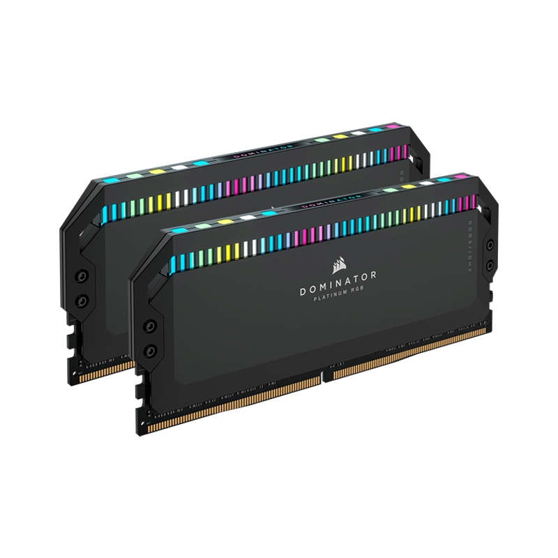 RAM DDR5(6200) 32GB (16GBX2) CORSAIR DOMINATOR PLATINUM BLACK RGB (CMT32GX5M2X6200C36)