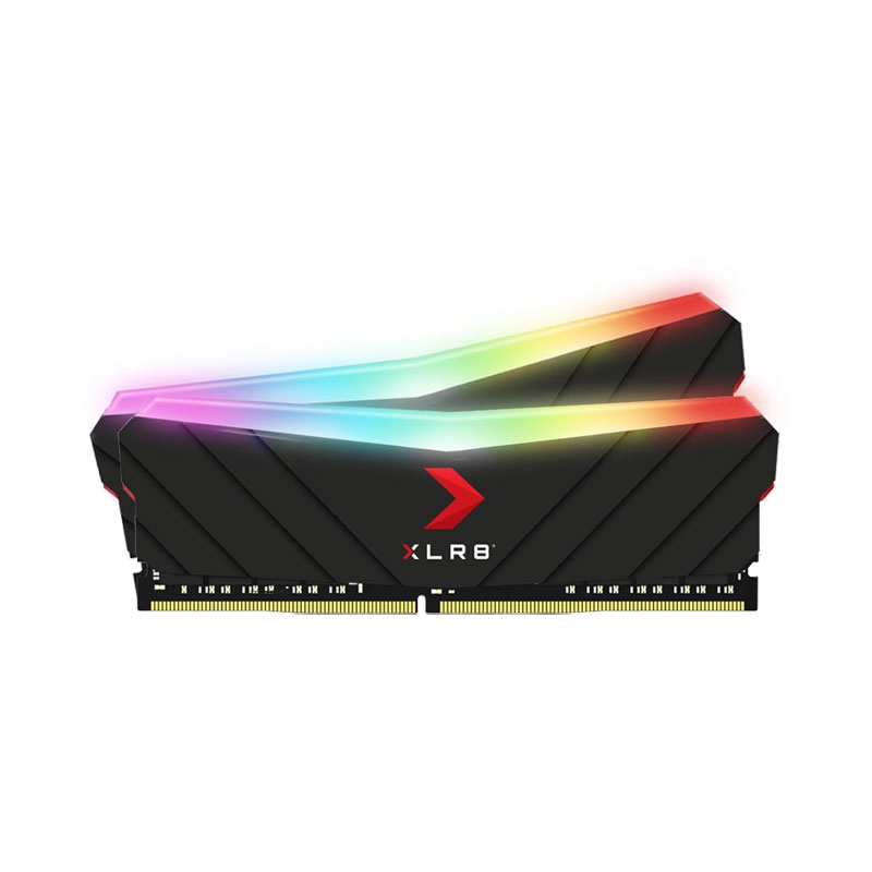 RAM DDR4(3200) 16GB (8GBX2) PNY XLR8  RGB BLACK(MD16GK2D4320016XRGB)