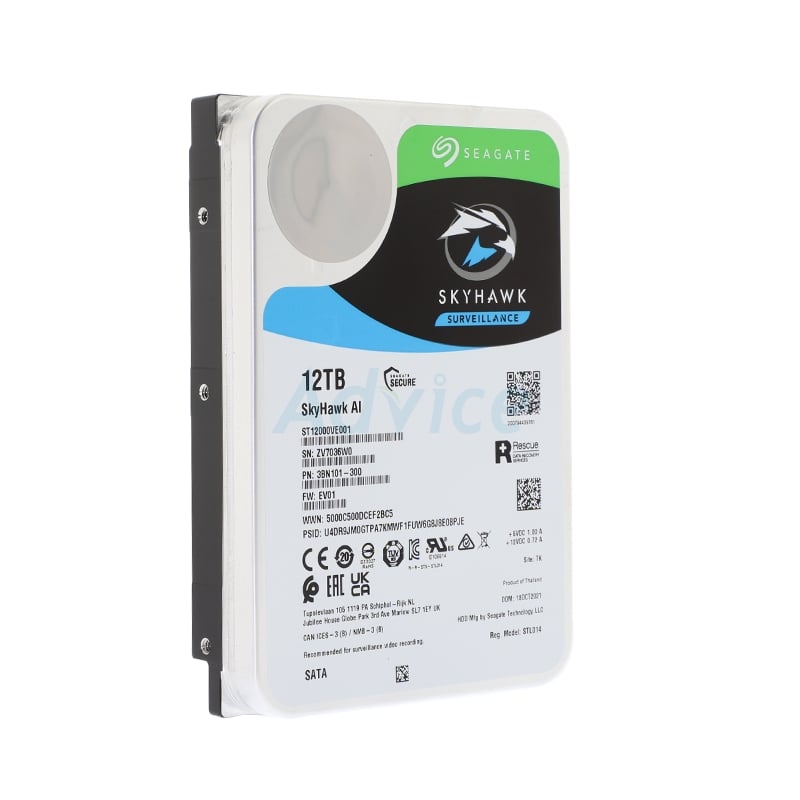 【新品同様】Seagate SkyHawk AI 12TB HDD Amazon.com: Seagate Skyhawk AI 12TB Video Internal Hard Drive HDD