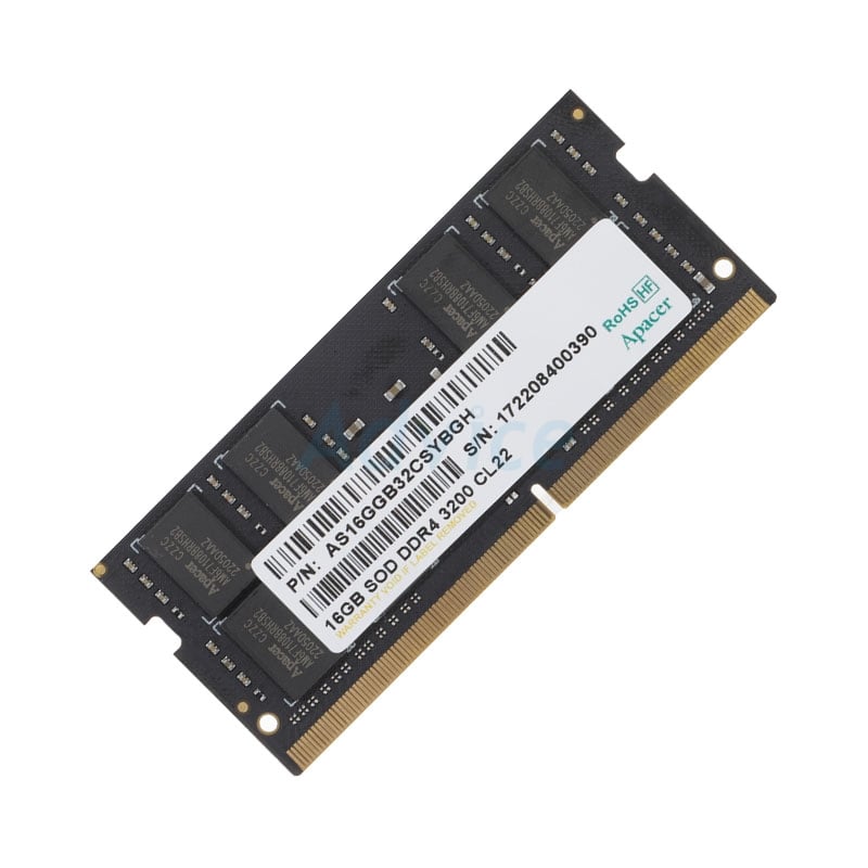 RAM Notebook Apacer 16GB DDR4 3200MHz: เพิ่มความเร็วแรง สั่งซื้อเลย!