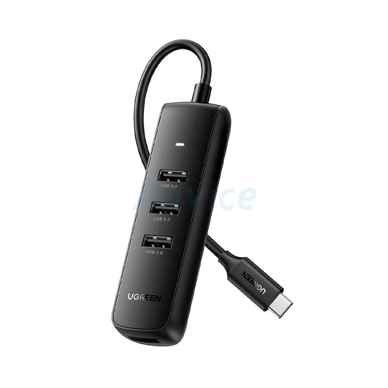 4 Port USB HUB v3.0 UGREEN 10916 Type-C (Black)