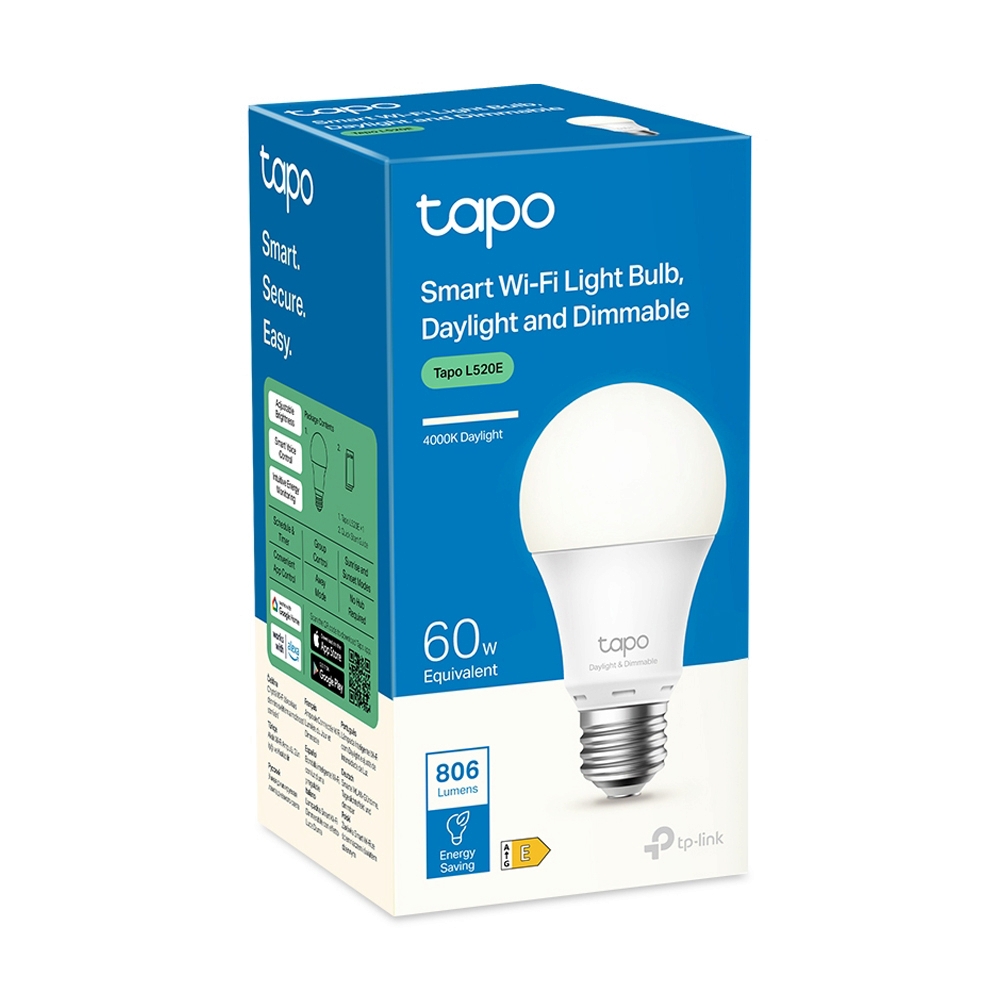 หลอดไฟ TP-LINK TAPO Smart WI-FI Light Bulb (L520E)