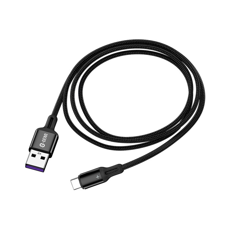 1M Cable USB To Type-C SGEAR (CAB-CA002-1M-BK) Black
