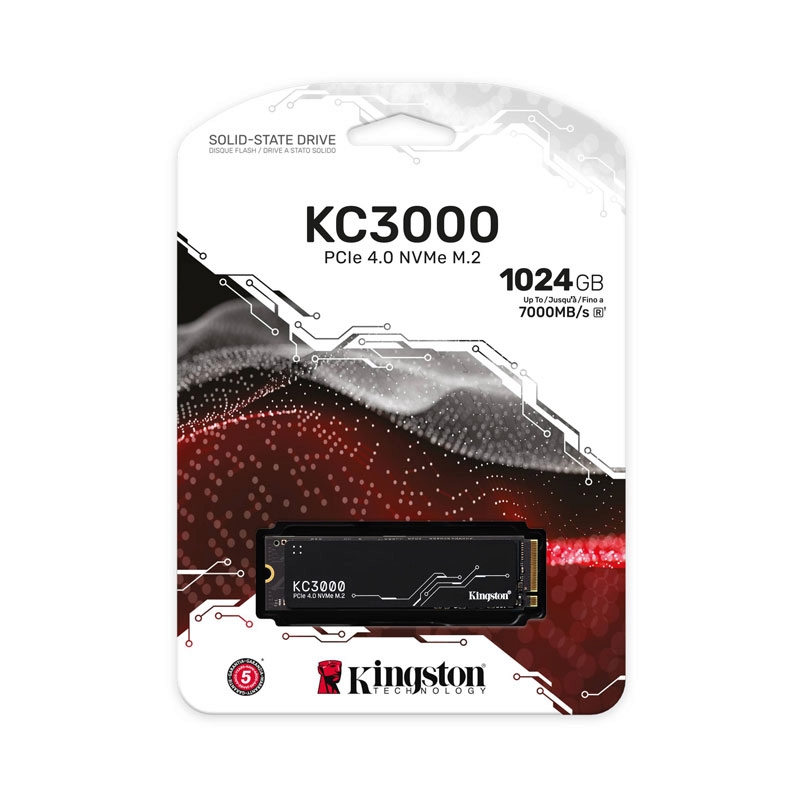 1 TB SSD M.2 PCIe 4.0 KINSTON KC3000 (SKC3000S/1024G) NVMe