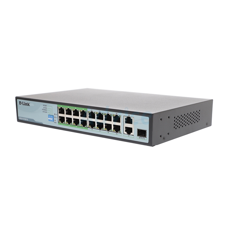 Switching Hub 16 Port D-LINK DES-F1018P-E (17'',16 POE,2 Uplink,+1 SFP)