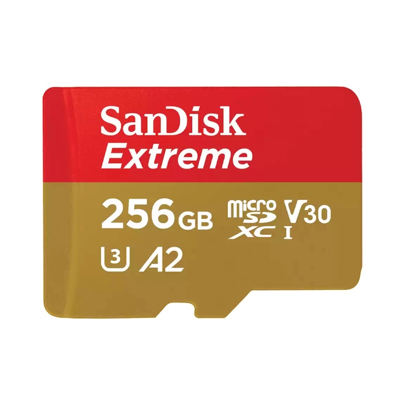 256GB Micro SD Card SANDISK Ultra EXTREME SDSQXA1-2568G-GN6MN (160MB/s.)