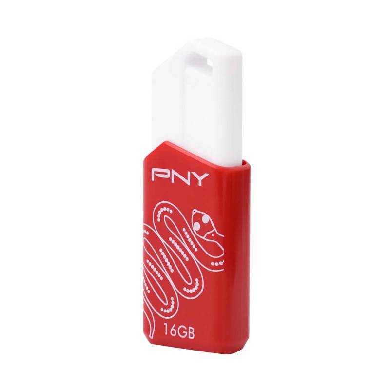 16GB Flash Drive PNY ATTACHE (P-FD16GATTICR-RB) Red