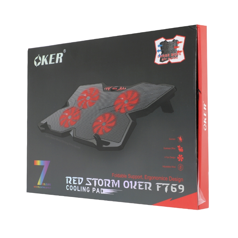 Cooler Pad (4 Fan) 'OKER' F-769 Black