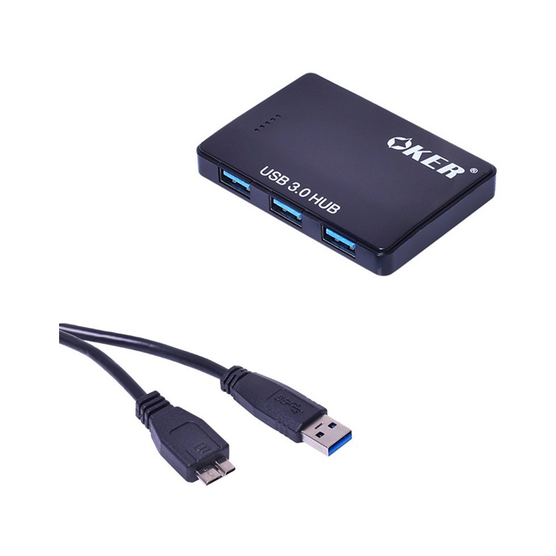 4 Port USB HUB v3.0 OKER  H435 (Black)