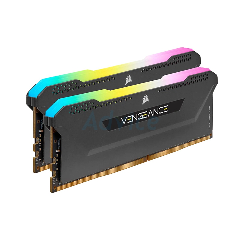RAM DDR4(3200) 32GB (16GBX2) CORSAIR VENGEANCE RGB PRO SL BLACK