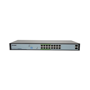 Gigabit Switching Hub 16 Port D-LINK DGS-F1018P-E (17,16 POE,+2 SFP)