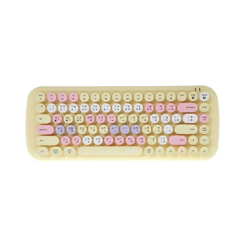 KEYBOARD WIRELESS MOFII COTTON CANDY MIXED YELLOW (BLUETOOTH)