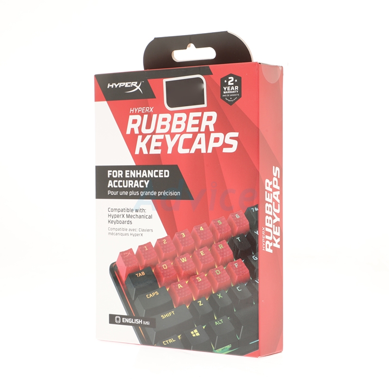 KEYCAPS HYPERX RUBBER RED (US)