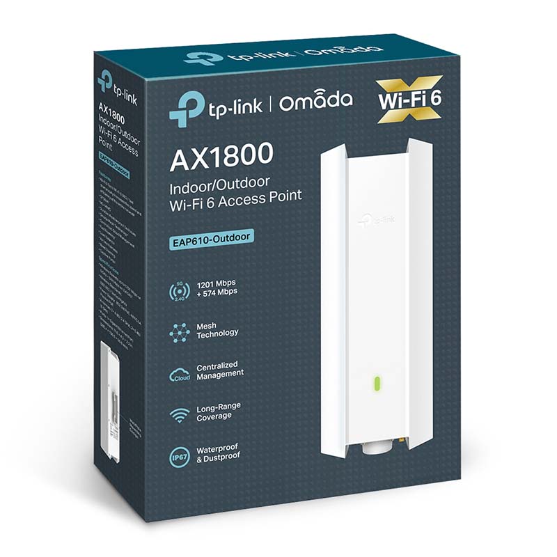 Access Point Outdoor TP-LINK (EAP610-Outdoor) Wireless AX1800 Gigabit