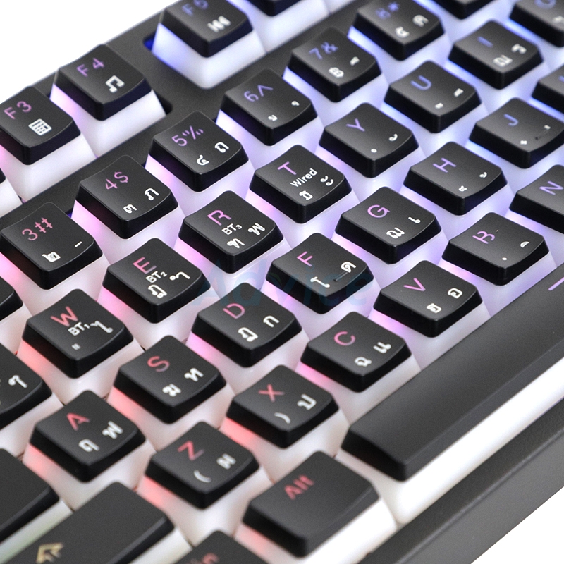 KEYBOARD WIRELESS BLUETOOTH SIGNO KB-751 NUZZON BLACK (RED SWITCH คีย์บอร์ด)