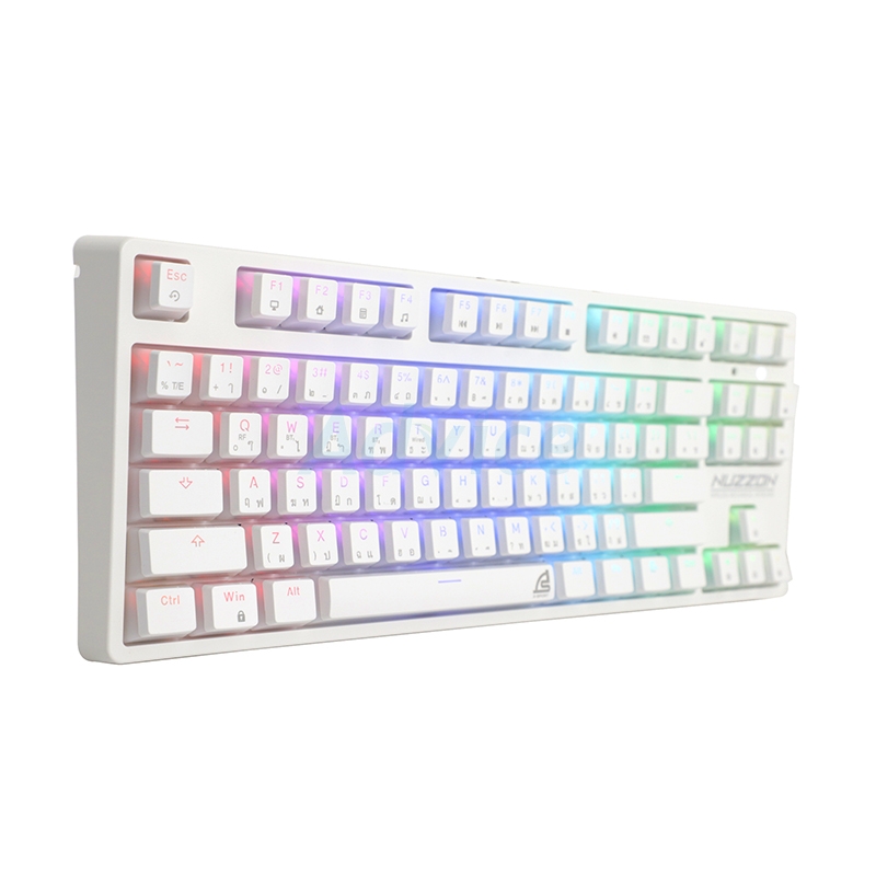 KEYBOARD WIRELESS BLUETOOTH SIGNO KB-751 NUZZON WHITE (BLUE SWITCH คีย์บอร์ด)
