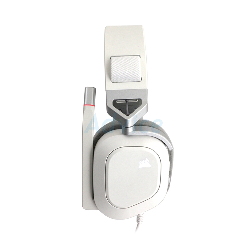 HEADSET CORSAIR HS80 RGB WIRED WHITE (7.1)