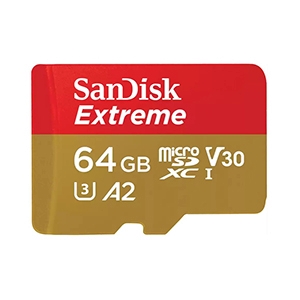 64GB Micro SD Card SANDISK Extreme SDSQXAH-064G-GN6MN (170MB/s.)