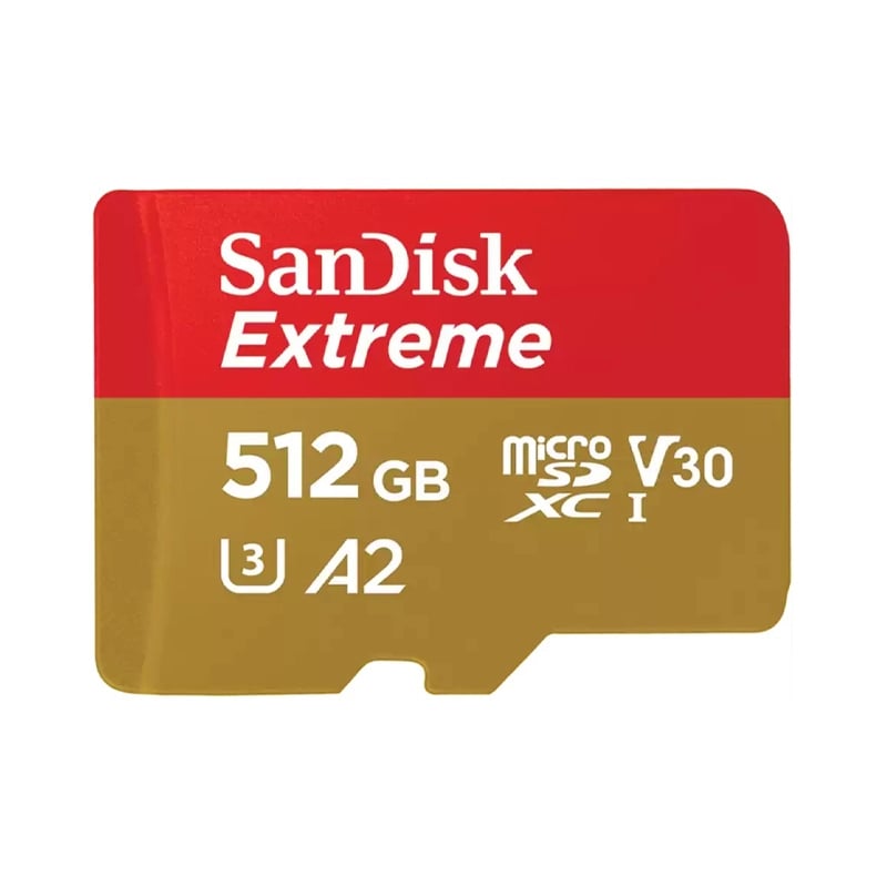 512GB Micro SD Card SANDISK Extreme SDSQXAV-512G-GN6MN (190MB/s.)