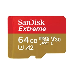 64GB Micro SD Card SANDISK Extreme Gaming SDSQXAH-064G-GN6GN (170MB/s.)