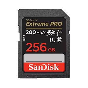 256GB SD Card SANDISK Extreme Pro SDSDXXD-256G-GN4IN (200MB/s.)