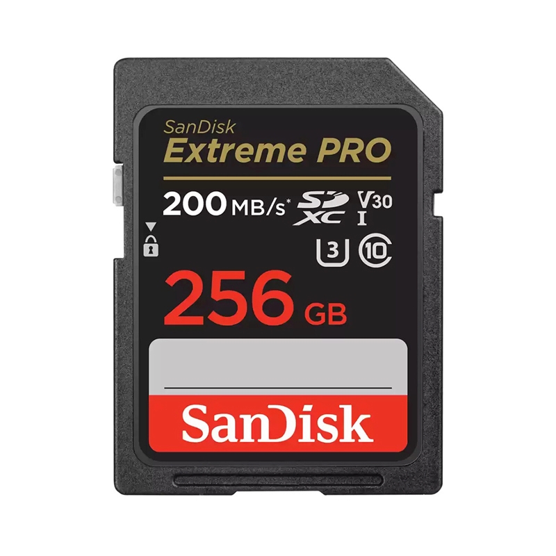 256GB SD Card SANDISK Extreme Pro SDSDXXD-256G-GN4IN (200MB/s.)