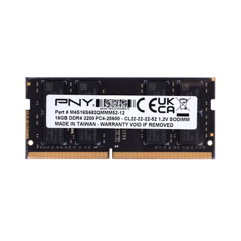 RAM DDR4(3200, NB) 16GB PNY (BLACK/MN16GSD43200-TB)
