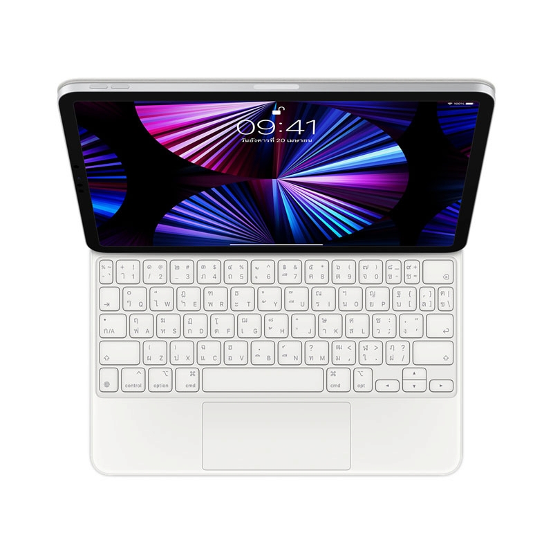 Magic Keyboard for iPad Pro 11-inch (3rd generation) and iPad Air (5th generation) White - MJQJ3TH/A