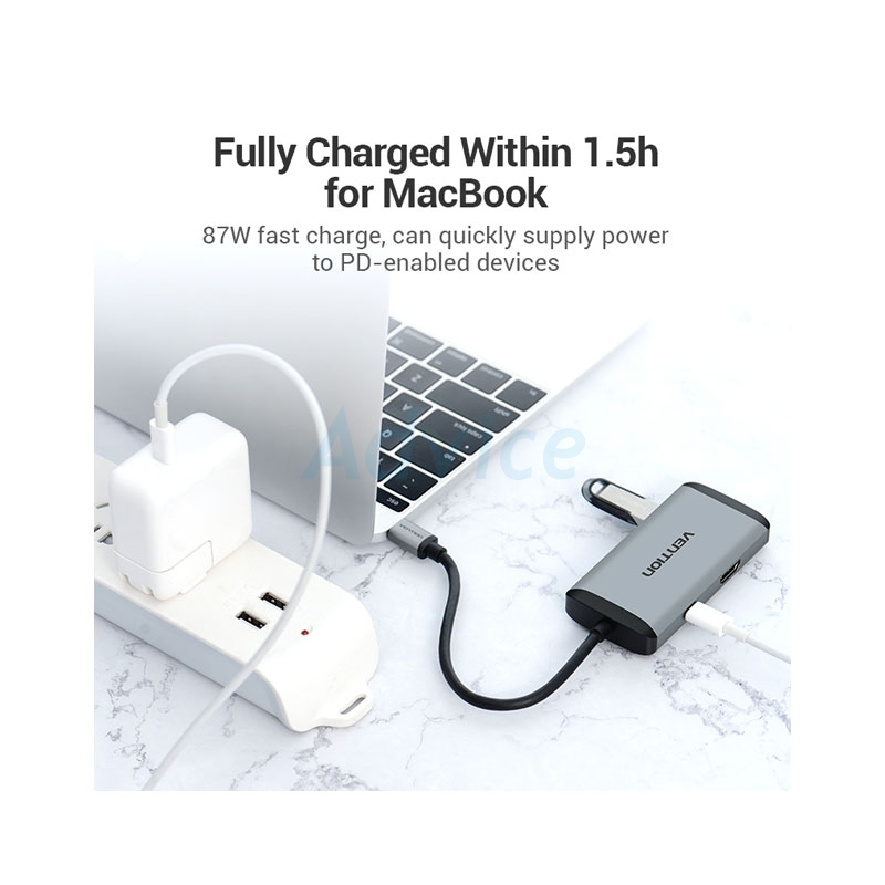 Converter Type-C 6 in 1 VENTION (CNCHB)                                         