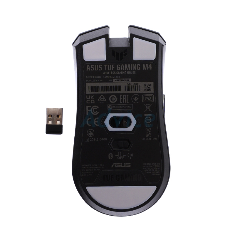 MOUSE WIRELESS BLUETOOTH ASUS TUF GAMING M4 BLACK (เมาส์ไร้สาย)