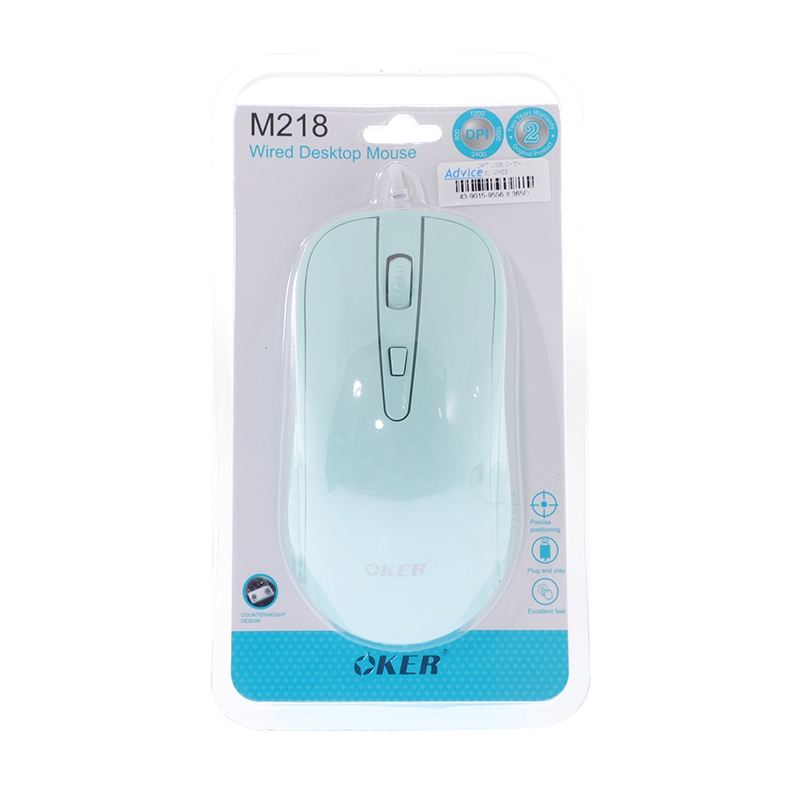 USB MOUSE OKER (M-218) GREEN