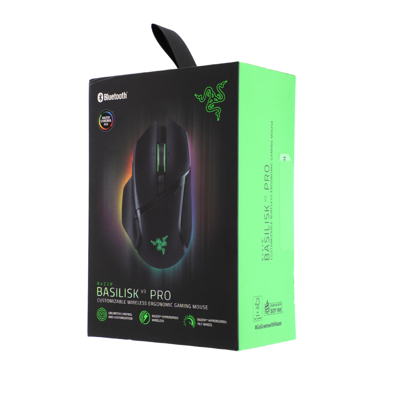 MOUSE WIRELESS BLUETOOTH RAZER BASILISK V3 PRO BLACK (เมาส์ไร้สาย)